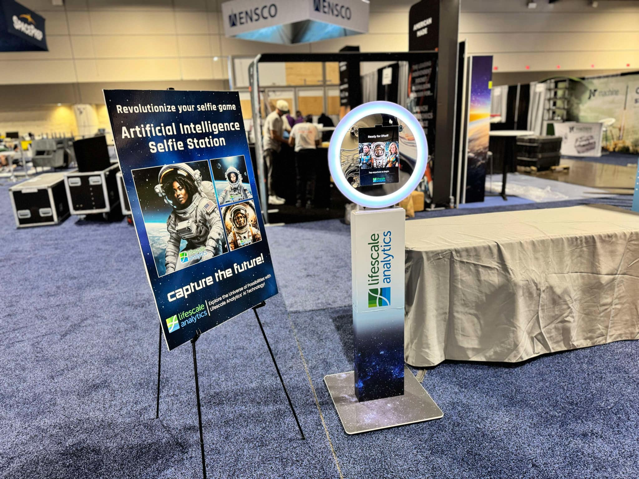 Custom branded photo booth with vinyl wrap branding